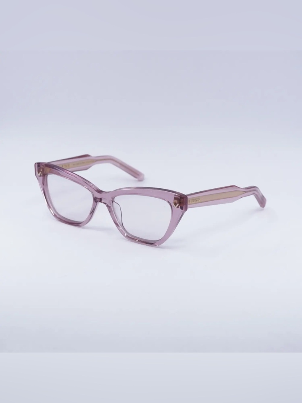 New Valentino Eyeglasses V-TALE VLX-140C Transparent Pink 53mm NWT - Picture 4 of 4
